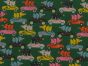 Driving Home with Christmas Polycotton Print, Green