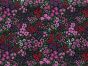 Elegant Ditsy Garden Polycotton Print, Black