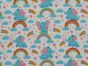 Elephant Rainbow Polycotton Print