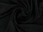 Faux Silk Charmeuse Satin, Black