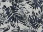 Fern Leaf Stretch Linen Rayon Print, Navy
