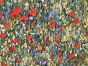 Klimts Field of Poppies Soft Handle Water Repellent Outdoors Fabric