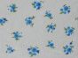 Floral Bouquet Printed Embroidered Anglaise, Blue