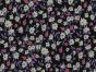 Floral Bunches Viscose Print, Navy