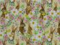 Floral Bunnies Cotton Print