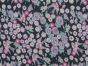 Floral Goldfinch Viscose Print, Navy