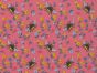 Flower Bees Polycotton Print, Pink