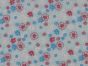 Flower Party Polycotton Print, Sky