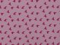 Flying Birds Washed Cotton Print, Pink