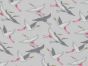 Flying Crane Loopback Cotton Jersey, Light Grey