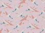 Flying Crane Loopback Cotton Jersey, Light Pink