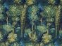 Forbiddden Forest Printed Velvet, Sapphire