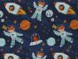 Fox Adventures Cotton Print, Space