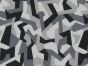 Geometric Camouflage Cotton Poplin Print, Grey