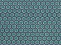 Geometric Honeycomb Cotton Print, Turquoise