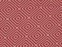 Geometric Nested Diamonds Cotton Poplin, Red