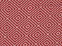 Geometric Nested Diamonds Cotton Poplin, Red