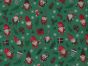 Gifts and Gonks Christmas Polycotton Print, Green