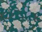 Golden Bloom Gold Foil Cotton Lawn Print, Jade