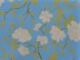 Golden Bloom Gold Foil Cotton Lawn Print, Sky