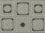 Granny Squares Cotton Crochet Lace, Green