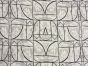 Graphite Deco Bloom Stretch Linen Rayon Print