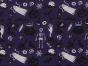 Halloween Delight Polycotton Print, Purple