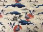 Haruko Crane Cotton Rich Panama Canvas