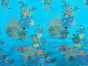 Haujin Chinese Brocade, Flower, Blue