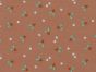 Hearts and Holly Christmas Cotton Print, Salmon