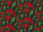 Holly Berry Cotton Poplin Print, Crimson