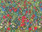 Iconic Art Cotton Print, Klimts Field of Poppies