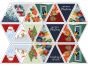 Illustrated Christmas Cotton Bunting Panel