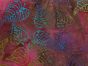 Indian Batik Cotton, Aspen Leaves,  Punch