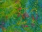 Indian Batik Cotton, Bright Starburst, Fern