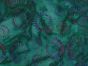 Indian Batik Cotton, Galactic Bloom, Jade
