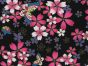 Isumi Japanese Foil Cotton Print, Blossom Butterfly, Black
