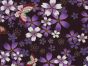 Isumi Japanese Foil Cotton Print, Blossom Butterfly, Purple