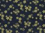 Isumi Japanese Foil Cotton Print, Floral Blossom Waves, Navy