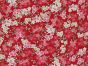 Isumi Japanese Foil Cotton Print, Floral Garden, Red
