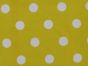 Large White Polka Dot On Yellow Background Polycotton Print