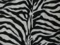 Large Zebra Print Velboa, Black
