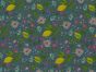 Lemon Blossom Meadow Polycotton Print, Blue