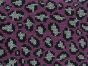 Leopard Knit Print Cotton Jersey, Fuchsia