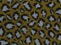 Leopard Knit Print Cotton Jersey, Ochre