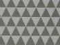 Light Weight Linen Look Canvas, Geometric Triangles, Grey