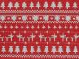 Lightweight Linen Look Canvas, Christmas Icon Stripe, Red
