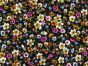 Little Blooms Printed Needlecord, Navy