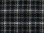 Loose Woven Tartan Wool Blend, Navy