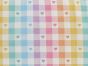 Love Check Cotton Print, White